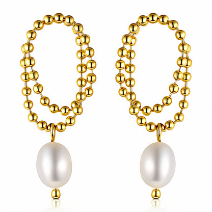 Örhängen – 18K Guldpläterat Stål