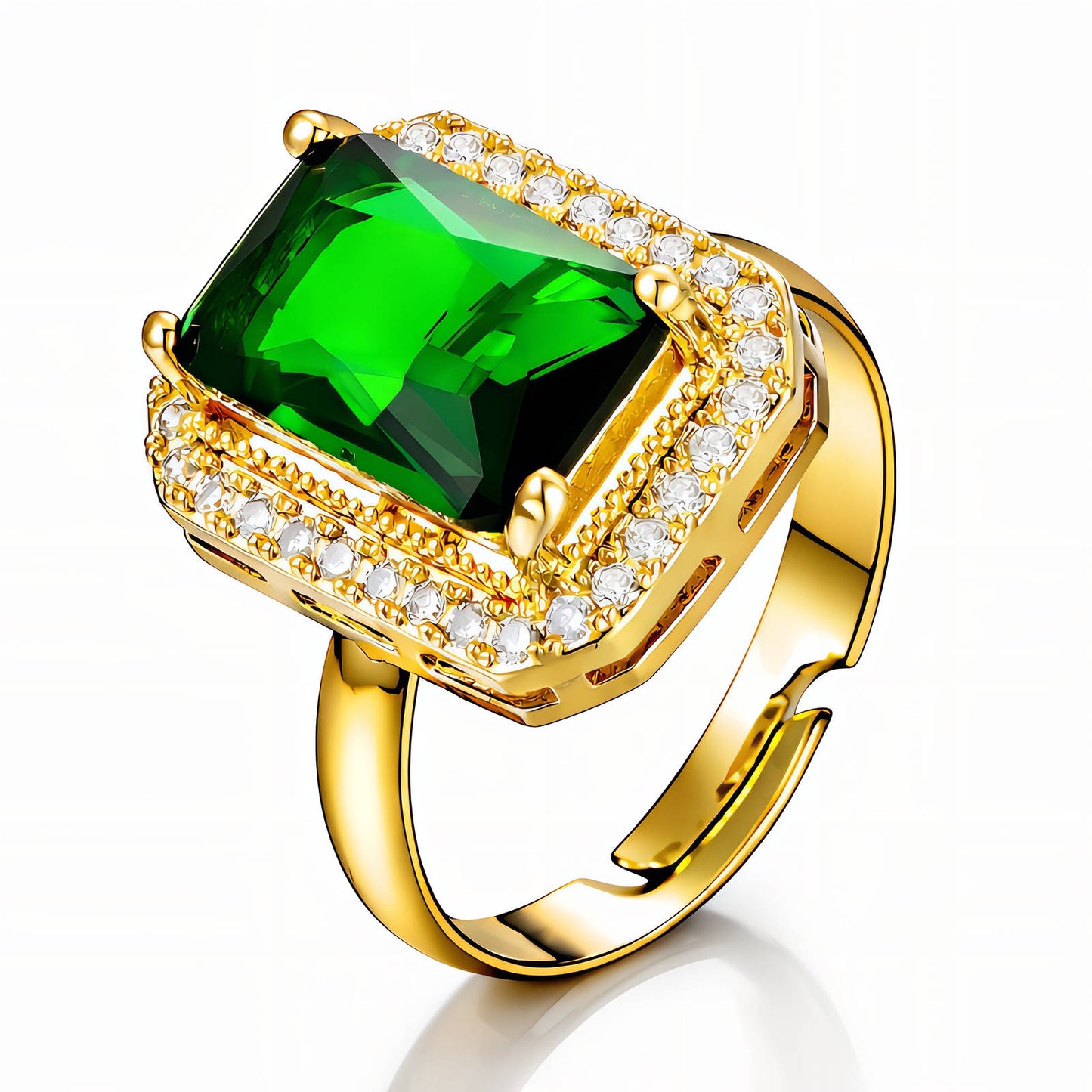 Klassisk Guldring – 18K Guldpläterat Stål