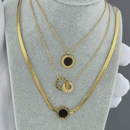 Halsband – 18K Guldpläterat Stål